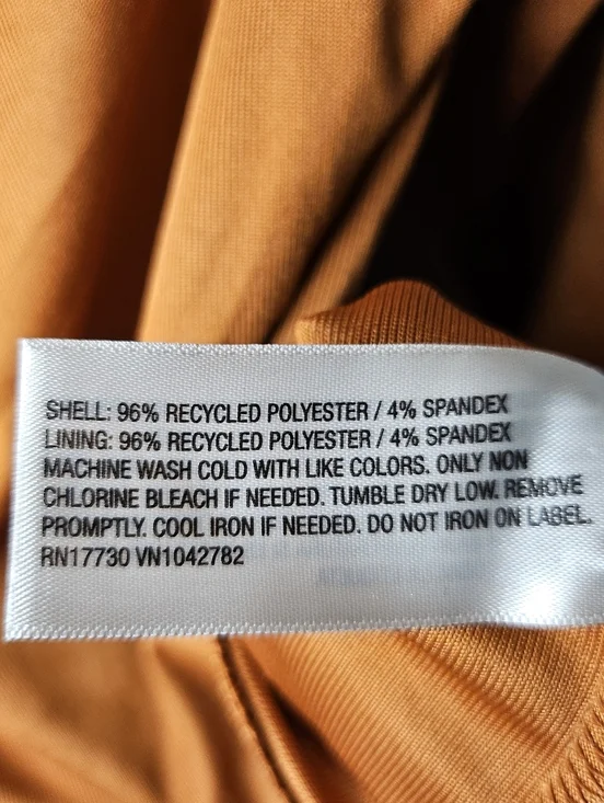 A New Day Ruched Bodysuit Size Large Burnt Orange Deep V Neck Long Sleeve Office - Picture 7 of 9